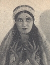 Marie ZavadilovĂˇ jako krĂˇlovna ze SĂˇby v baletu Belkis. Zdroj: DivadelnĂ­ list, roÄŤ. 8 (1932/33), ÄŤ. 2, s. 37